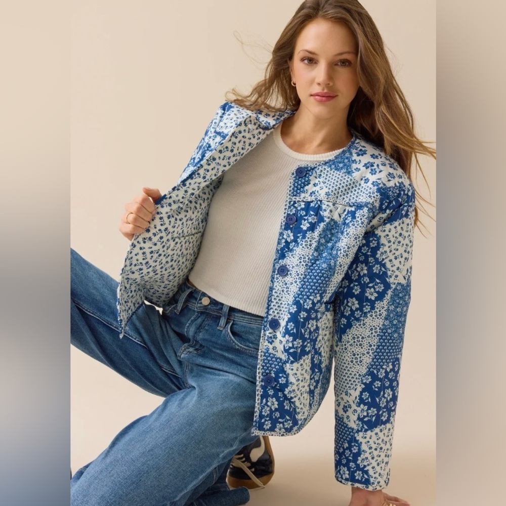 Altard State Reversible Floral Cotton Jacket XS